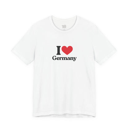 Camiseta I Love Germany, Camiseta Unisex, Camiseta grafica I Love