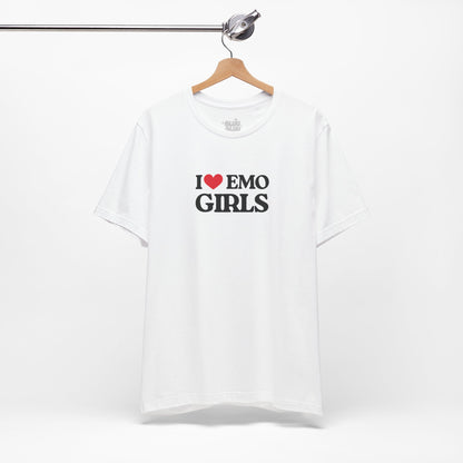 Camiseta I Love Emo girls, Camiseta Unisex, Camiseta grafica I Love