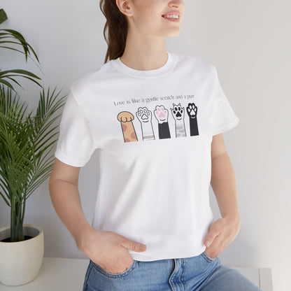Camiseta patitas de Gatos, Camiseta Amor Gatuno, Camiseta Kawaii de Gato