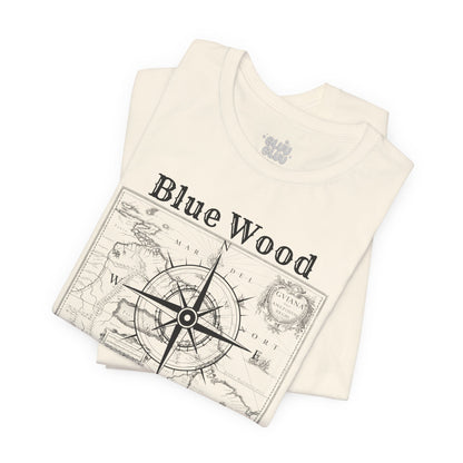 Camiseta con mapa vintage, camiseta estilo náutico, camiseta con diseño de mapa, camiseta con mapa antiguo