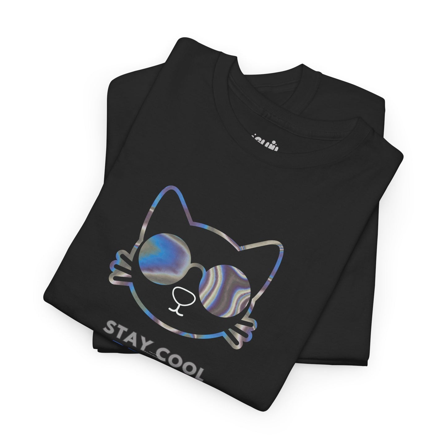 Camiseta de gato con gafas, Regalo para amante de los gatos, Moderna camiseta con gato.