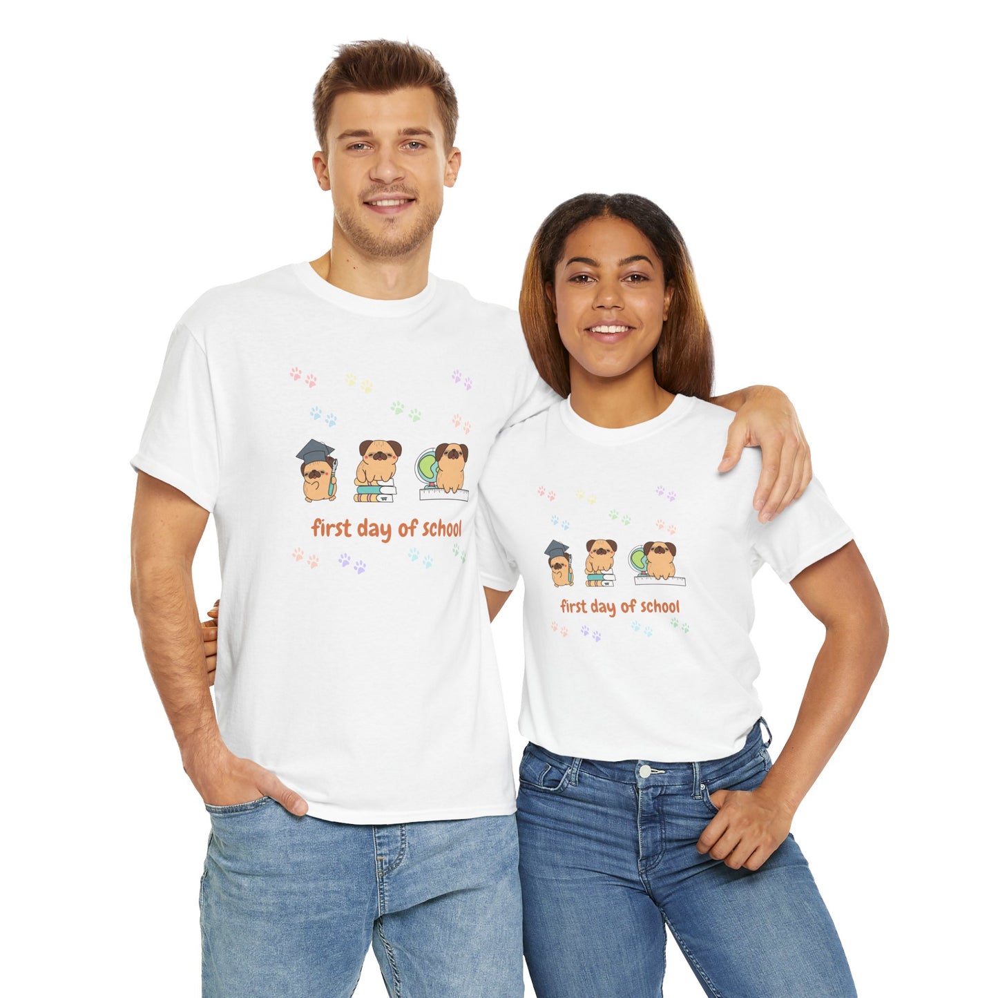Camiseta con mascota, Regreso a clases, Amante de los perros, camiseta regreso a clases pug