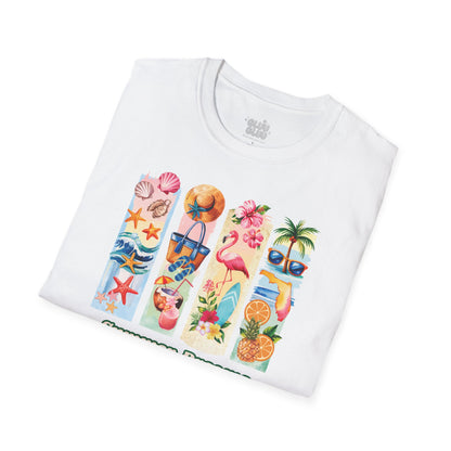 Camiseta Tropical de Verano, Camiseta de Playa, Camiseta con Vibras verano