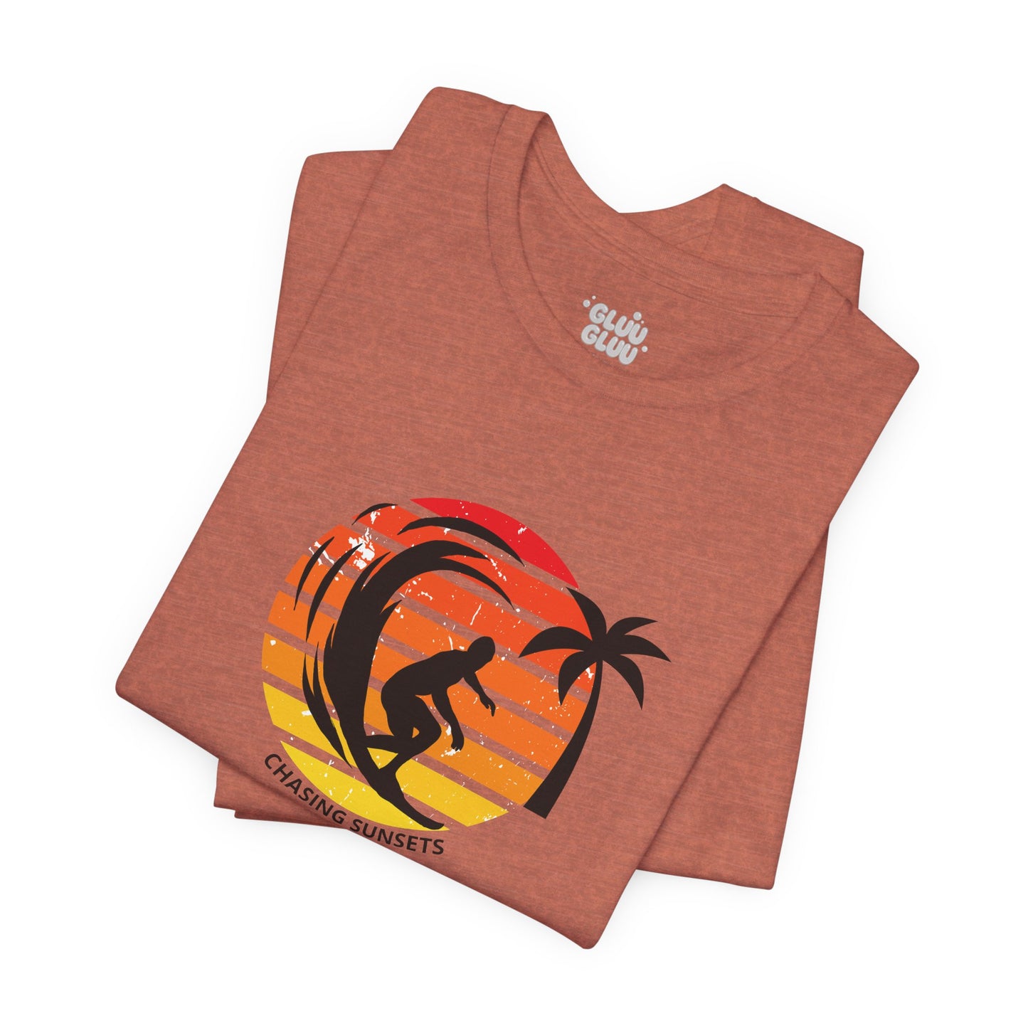 Camiseta Chasing Sunsets, Camiseta de Surf, Camiseta Surf Vintage, Camiseta Retro de Playa