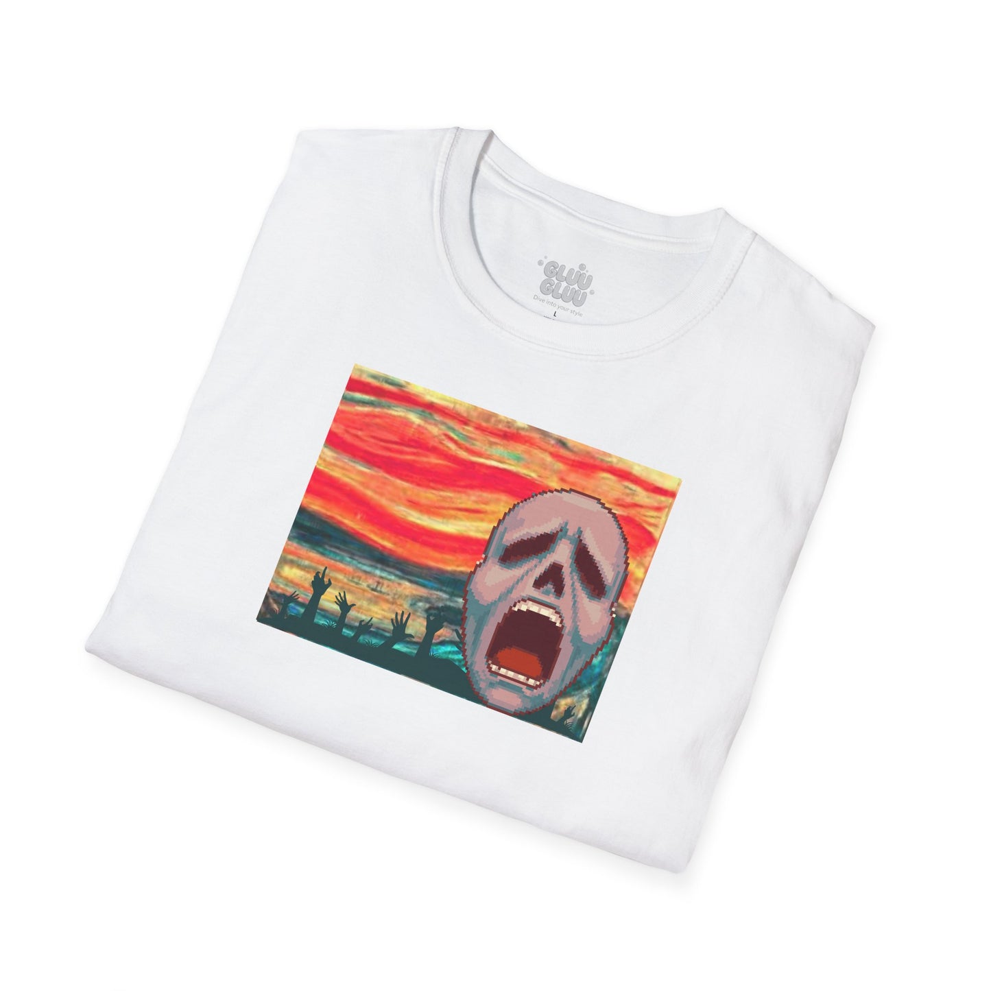 Camiseta El Grito, Arte para vestir, Impresión artística, Camiseta para Halloween