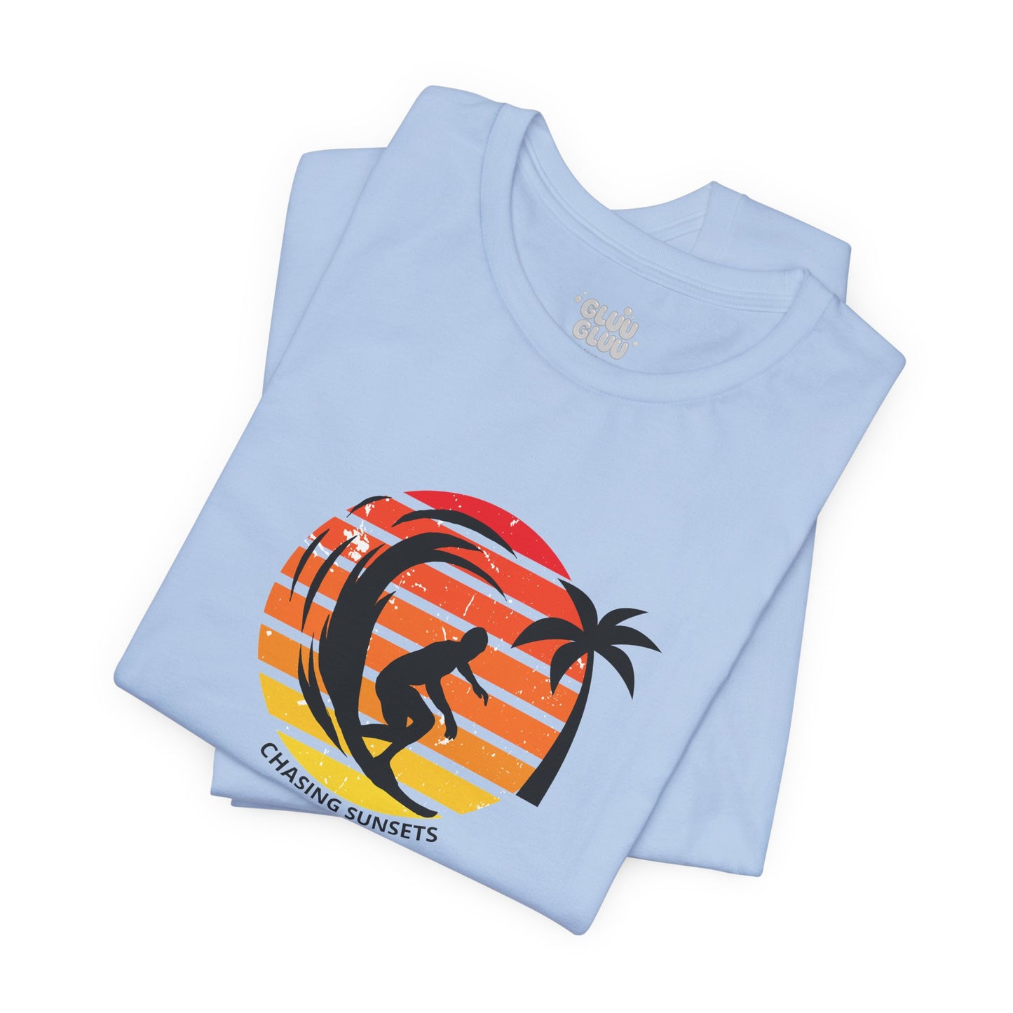 Camiseta Chasing Sunsets, Camiseta de Surf, Camiseta Surf Vintage, Camiseta Retro de Playa