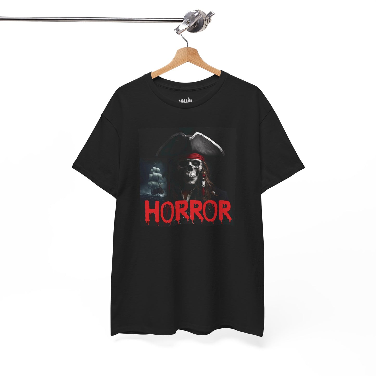 Camiseta de pirata esqueleto, Camiseta de Halloween con calavera de piratas, Ropa urbana Halloween