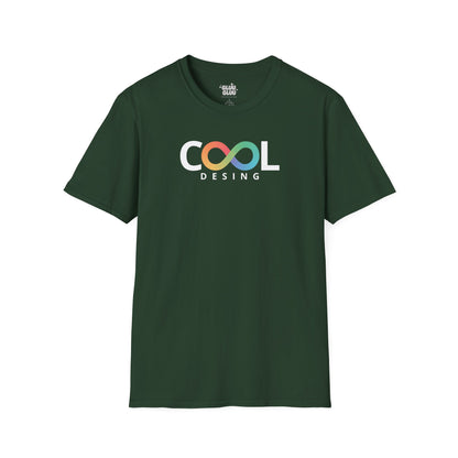 Camiseta Cool Design unisex, Camiseta con logo infinito multicolor, camiseta minimalista de moda streetwear