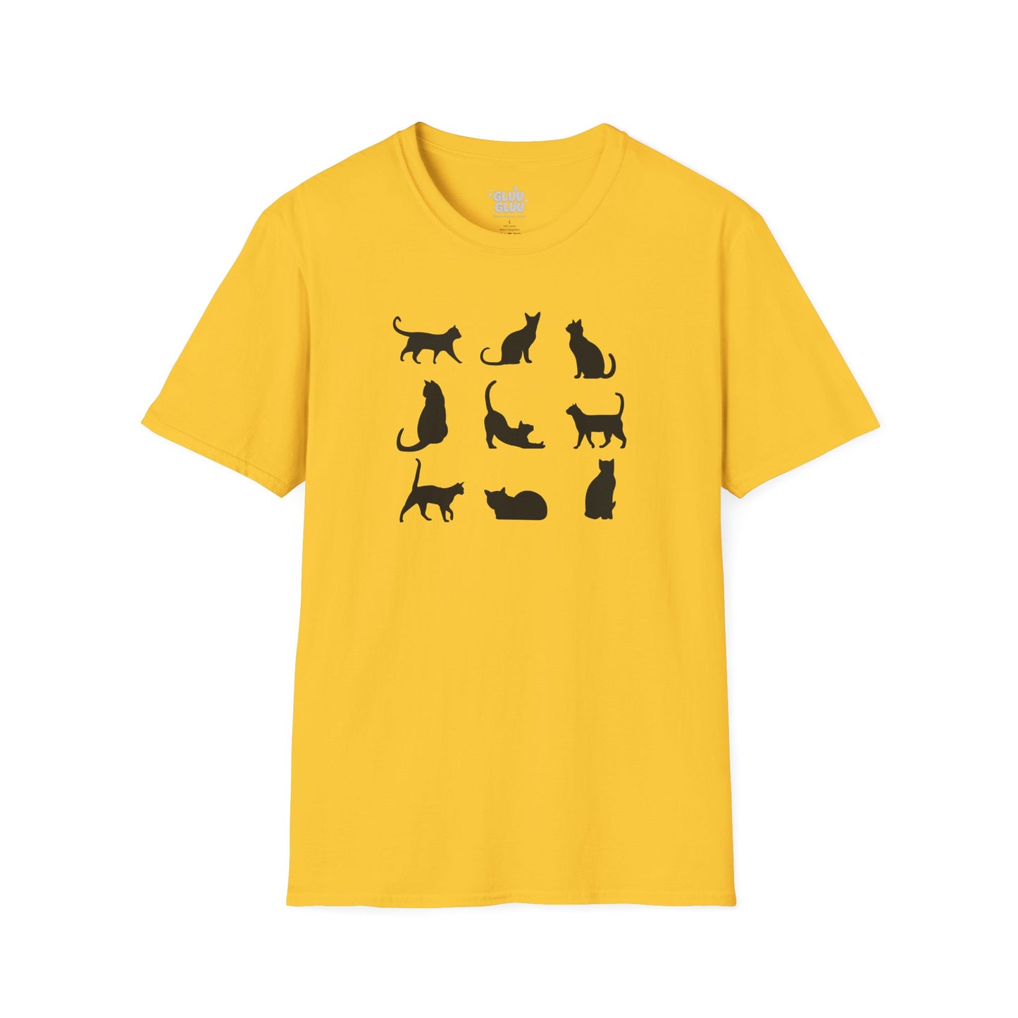 Camiseta Minimalista de Gato, Camiseta de Gato, Camiseta Gráfica de Felino