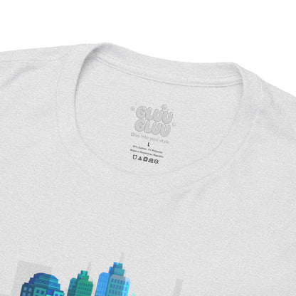 Moda urbana, camiseta urbana, Paisaje urbano, camiseta informal, Diseño urbano, camiseta de ciudad