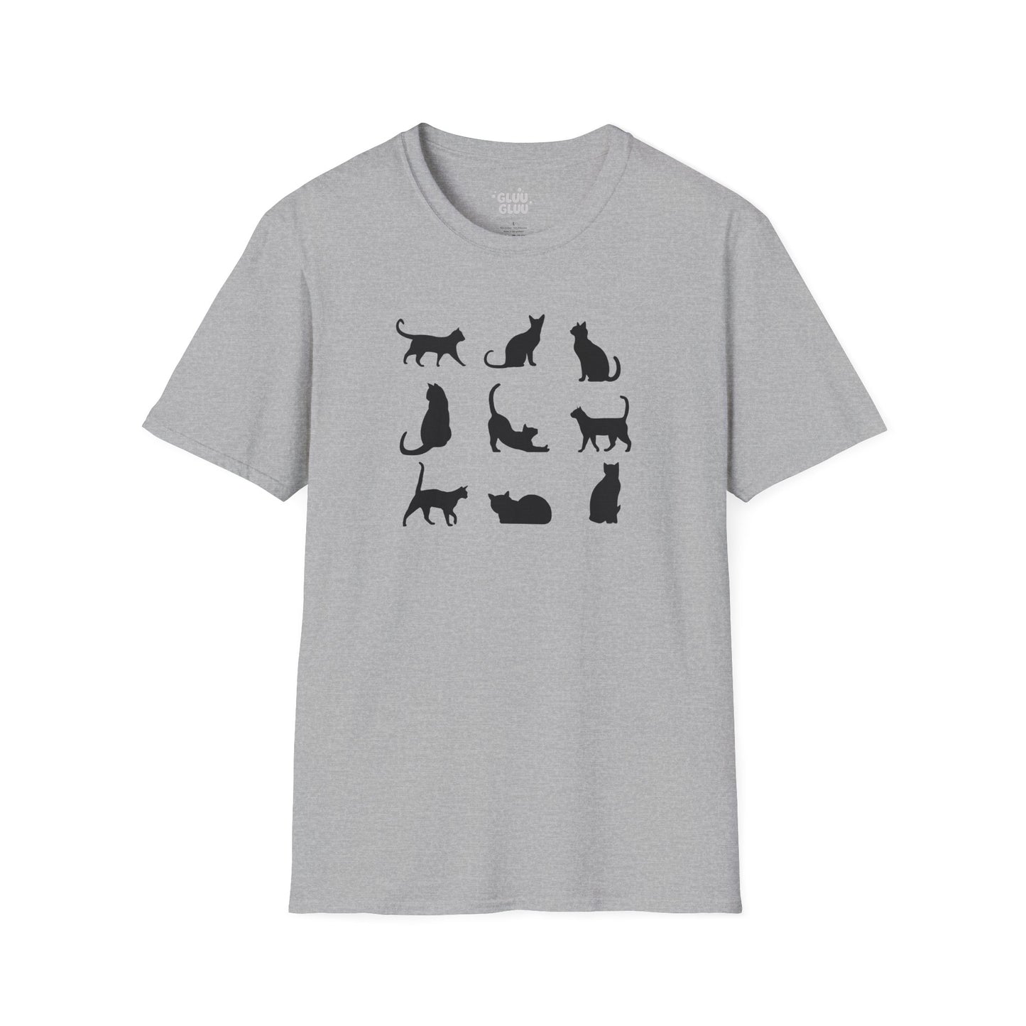 Camiseta Minimalista de Gato, Camiseta de Gato, Camiseta Gráfica de Felino