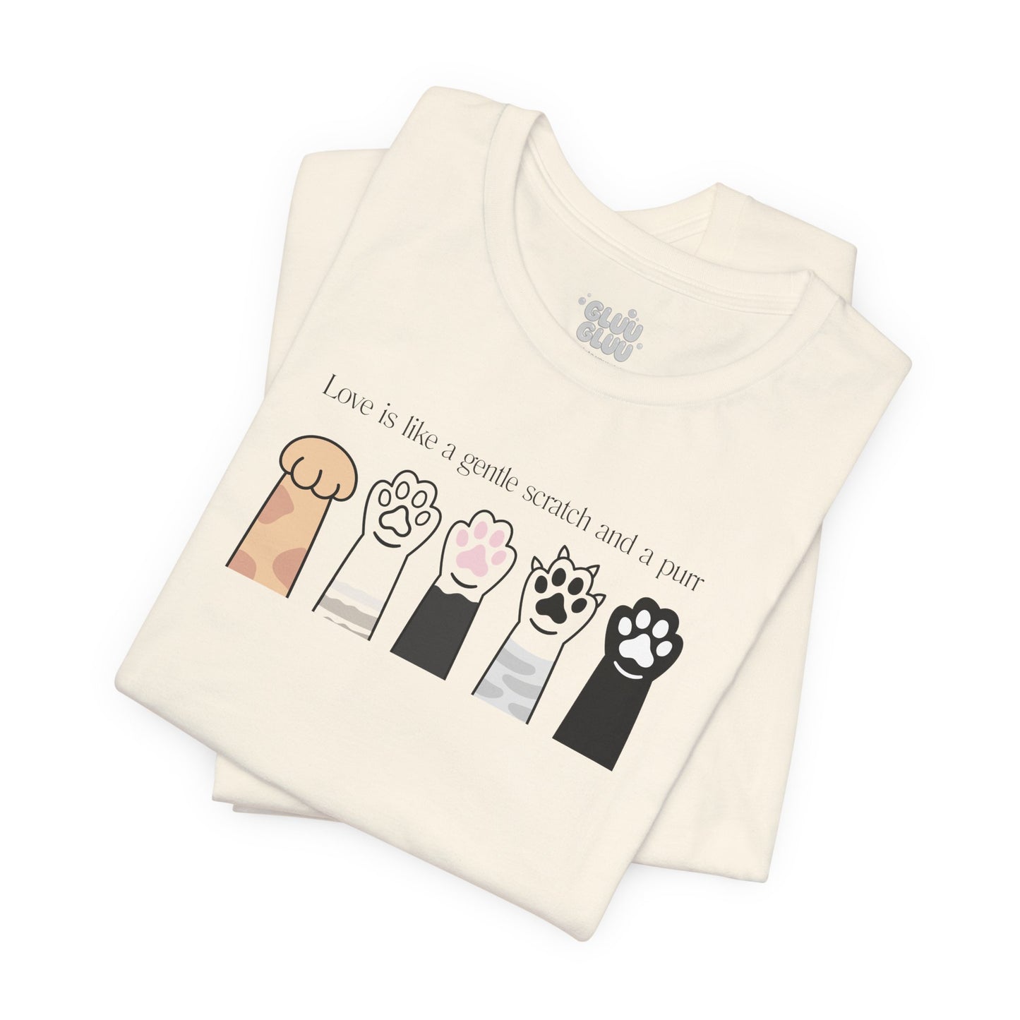Camiseta patitas de Gatos, Camiseta Amor Gatuno, Camiseta Kawaii de Gato