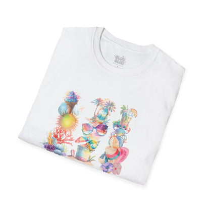 Camiseta Summer Vibes, Camiseta vibras de verano, Camiseta de verano, Camiseta retro de verano