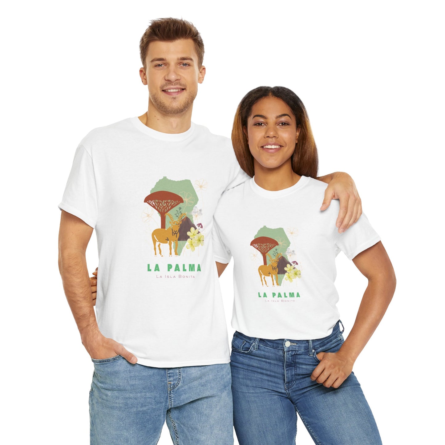 Camiseta La Palma Isla Bonita, Camiseta homenaje La Palma, La Palma souvenir unisex, camiseta naturaleza