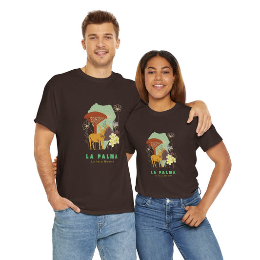 Camiseta La Palma Isla Bonita, Camiseta homenaje La Palma, La Palma souvenir unisex, camiseta naturaleza