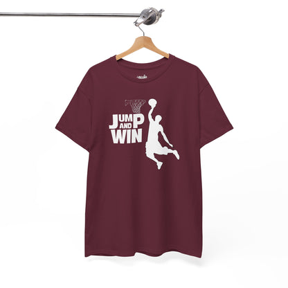 Camiseta baloncesto Jump and Win, Camiseta juego de cancha, Camiseta deportiva baloncesto