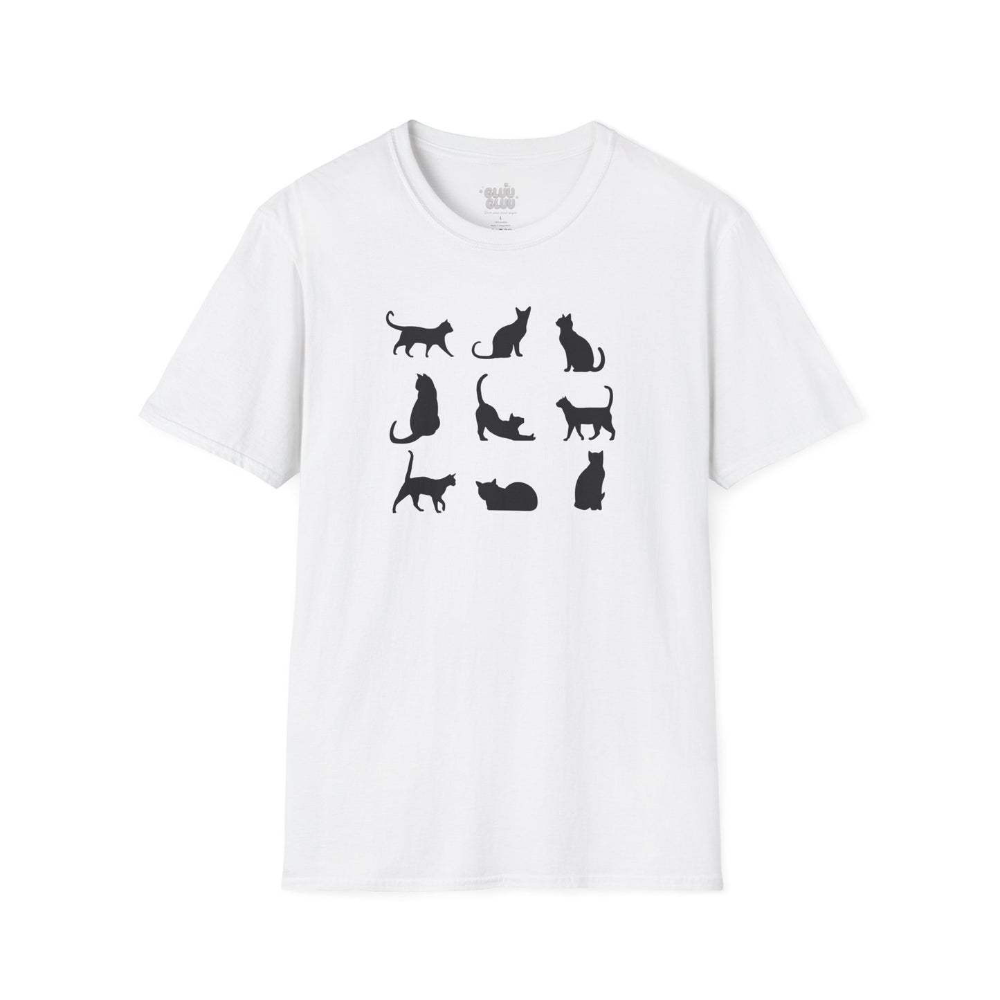 Camiseta Minimalista de Gato, Camiseta de Gato, Camiseta Gráfica de Felino