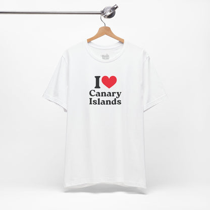 Camiseta I Love Canary Island, Camiseta Unisex, Camiseta grafica I Love