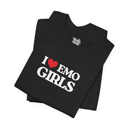 Camiseta I Love Emo girls, Camiseta Unisex, Camiseta grafica I Love