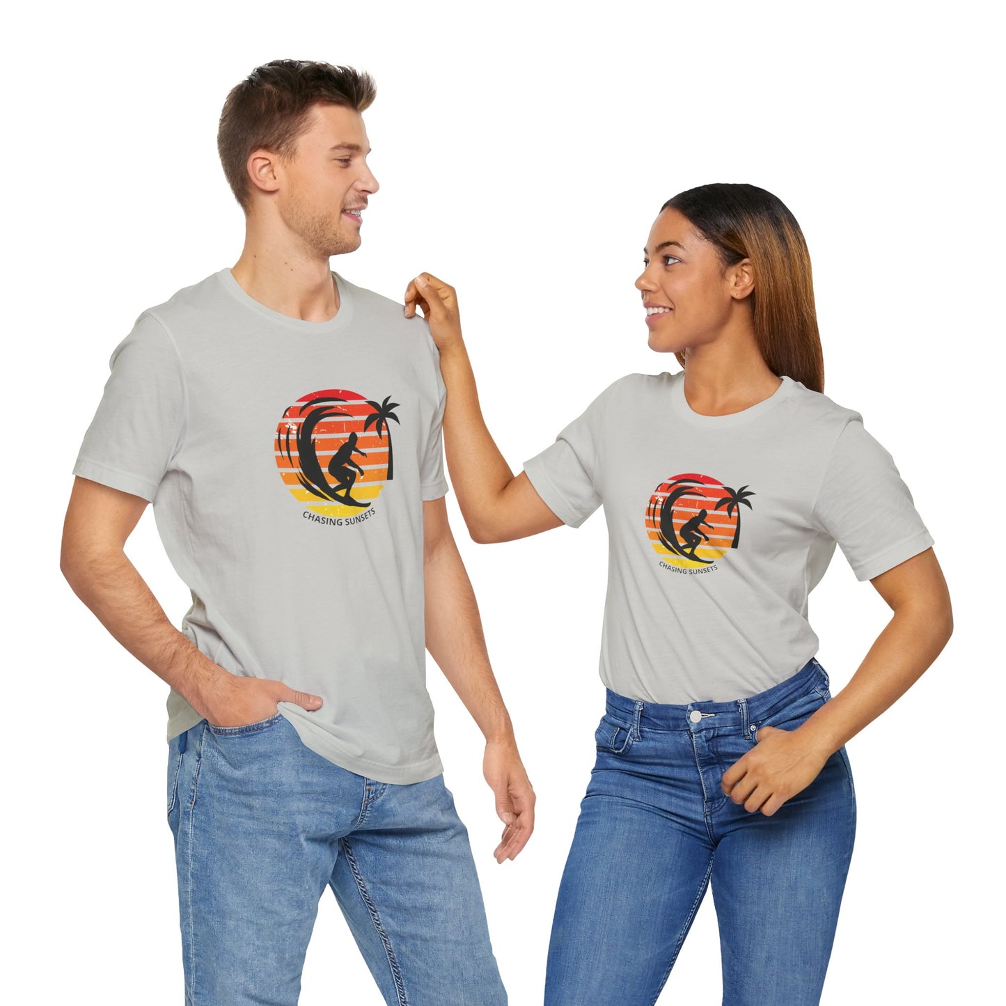 Camiseta Chasing Sunsets, Camiseta de Surf, Camiseta Surf Vintage, Camiseta Retro de Playa