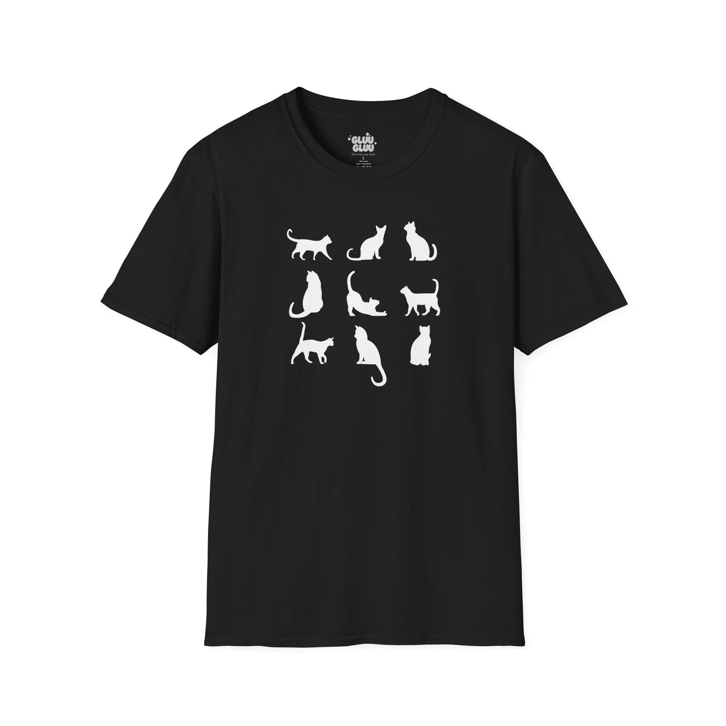 Camiseta Minimalista de Gato, Camiseta de Gato, Camiseta Gráfica de Felino