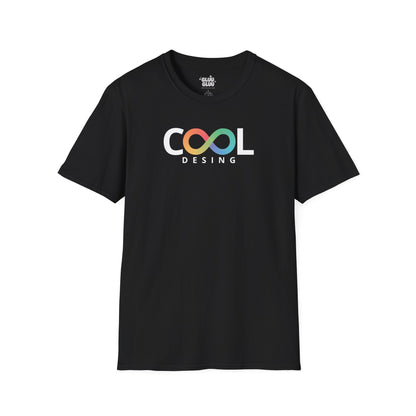 Camiseta Cool Design unisex, Camiseta con logo infinito multicolor, camiseta minimalista de moda streetwear