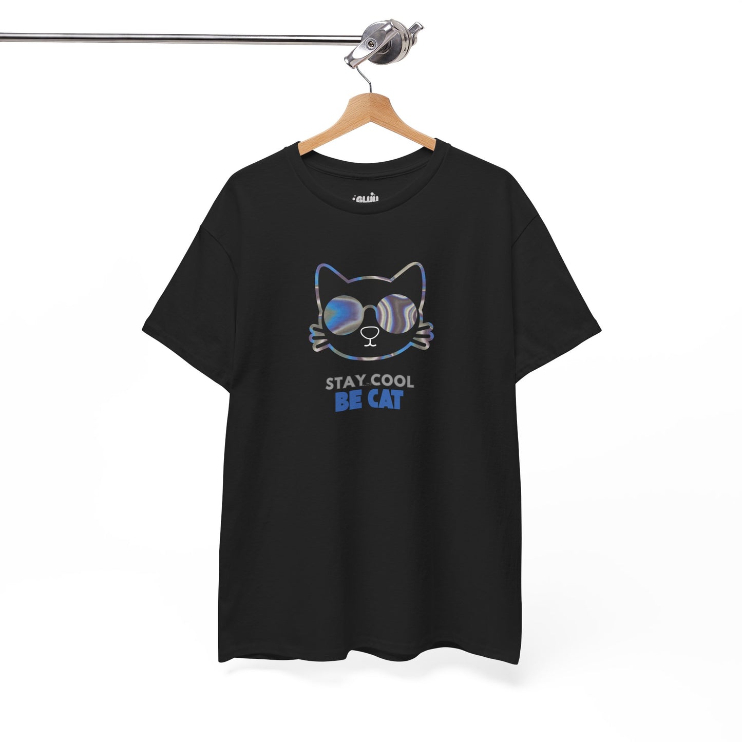 Camiseta de gato con gafas, Regalo para amante de los gatos, Moderna camiseta con gato.