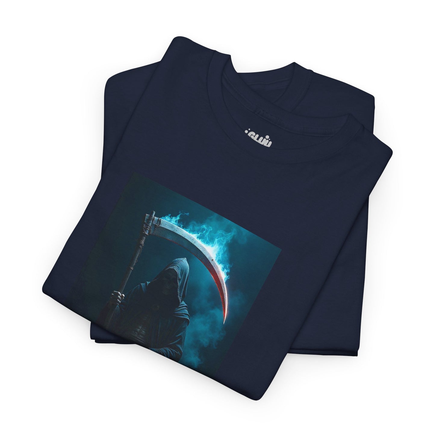 Camiseta de la Parca, para Halloween, con estética oscura y gráficos espeluznantes.