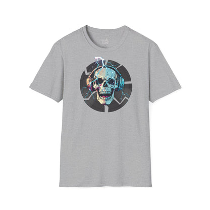 Camiseta Gráfica de DJ, Camiseta Gráfica de Calavera, Camiseta EDM, Camiseta Gráfica Rave