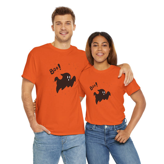 Camiseta temática Halloween fantasma divertido, camiseta de calidad GLUU GLUU