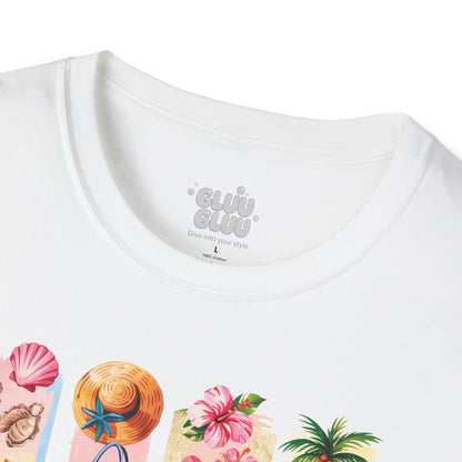 Camiseta Tropical de Verano, Camiseta de Playa, Camiseta con Vibras verano