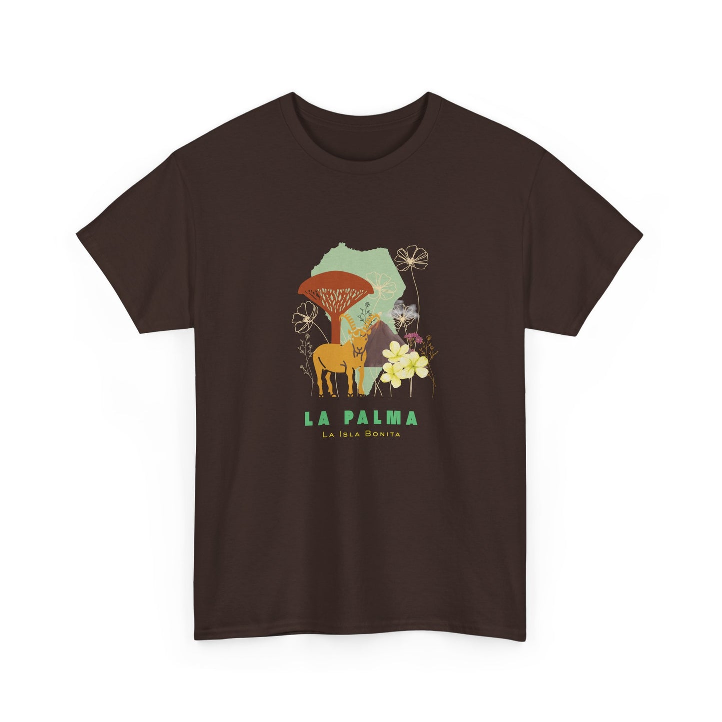 Camiseta La Palma Isla Bonita, Camiseta homenaje La Palma, La Palma souvenir unisex, camiseta naturaleza