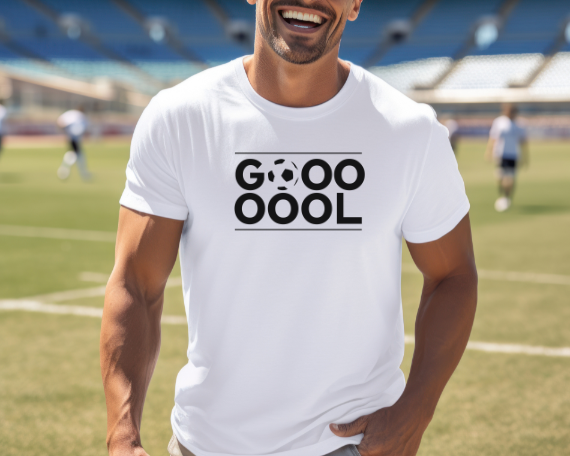 camiseta GOOOOL fútbol, camiseta gol celebración soccer, camiseta fan de fútbol