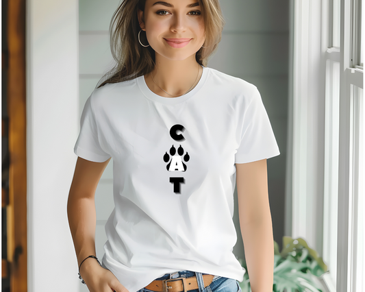 Camiseta para amantes de los gatos, Camiseta con diseño de gato, Camiseta divertida de gato