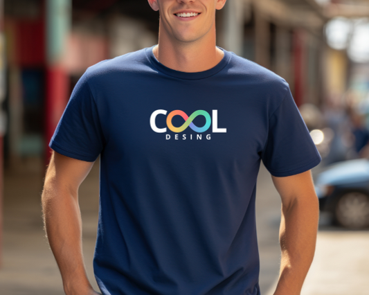 Camiseta Cool Design unisex, Camiseta con logo infinito multicolor, camiseta minimalista de moda streetwear