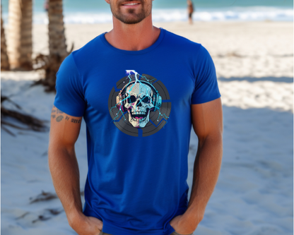 Camiseta Gráfica de DJ, Camiseta Gráfica de Calavera, Camiseta EDM, Camiseta Gráfica Rave