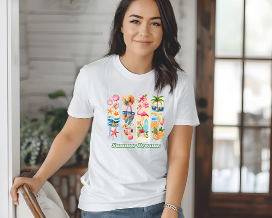 Camiseta Tropical de Verano, Camiseta de Playa, Camiseta con Vibras verano