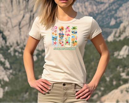 Camiseta Tropical de Verano, Camiseta de Playa, Camiseta con Vibras verano