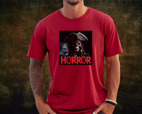 Camiseta de pirata esqueleto, Camiseta de Halloween con calavera de piratas, Ropa urbana Halloween