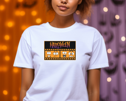 Camiseta con tira de película de Halloween, Camiseta de Hallowee, divertida para Halloween
