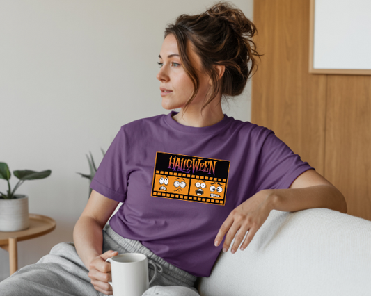 Camiseta temática Halloween  fantasmas divertidos, camiseta de calidad GLUU GLUU