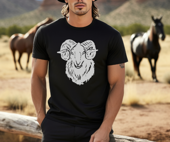 Camiseta de cabra, Camisa unisex para los amantes de la cabra, Camiseta gráfica de cabra