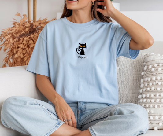 Camiseta minimalista con diseño de gato, Camiseta gráfica de gato, Camiseta cat lover