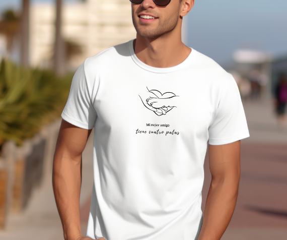 Camiseta Friendship Fist, Camiseta para amantes de los animales, Camiseta para amantes de los perros
