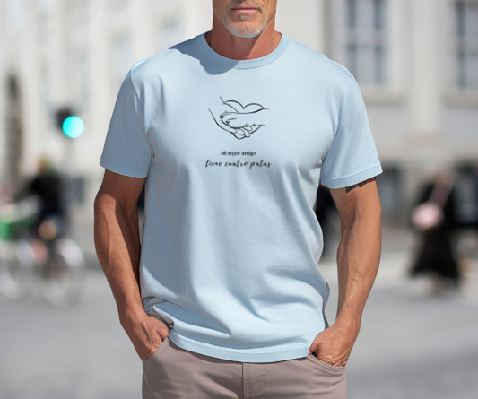 Camiseta Friendship Fist, Camiseta para amantes de los animales, Camiseta para amantes de los perros