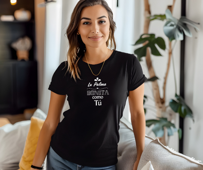 Camiseta La Palma bonita como tú, Camiseta homenaje La Palma, Camiseta recuerdo La Palma