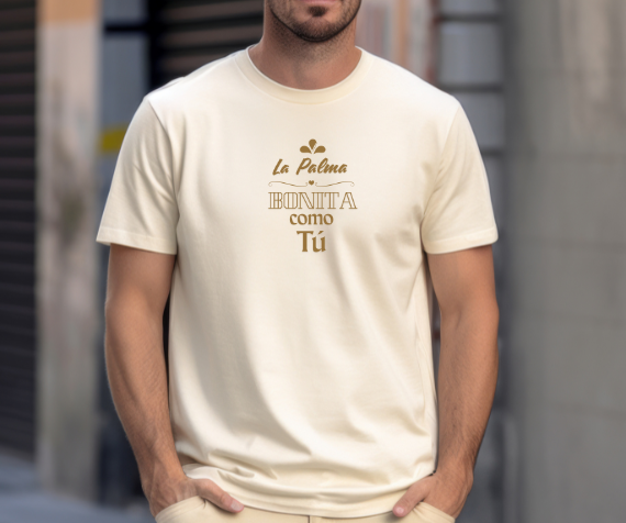 Camiseta La Palma bonita como tú, Camiseta homenaje La Palma, Camiseta recuerdo La Palma