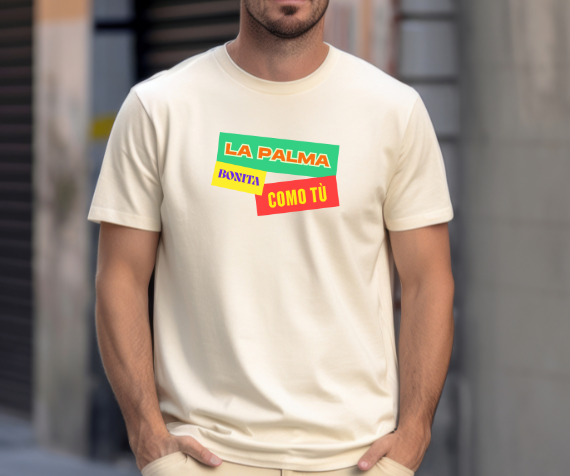 Camiseta La Palma bonita como tú, Camiseta homenaje La Palma, Camiseta recuerdo La Palma