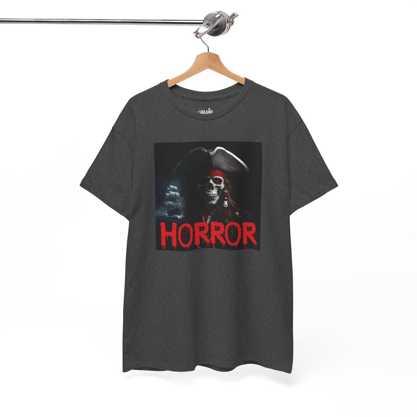 Camiseta de pirata esqueleto, Camiseta de Halloween con calavera de piratas, Ropa urbana Halloween