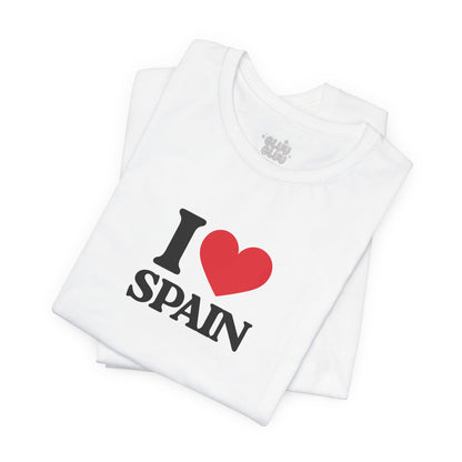 Camiseta I Love Spain, Camiseta Unisex, Camiseta grafica I Love